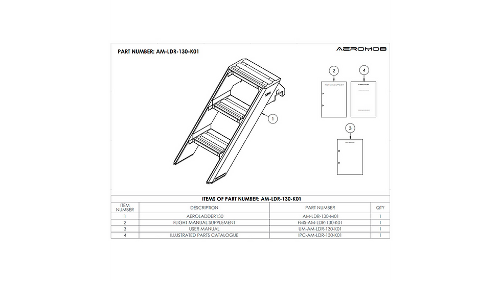 Thumbnail: Aeroladder | Helicopter Carbon Fiber Ladder | Airbus H130