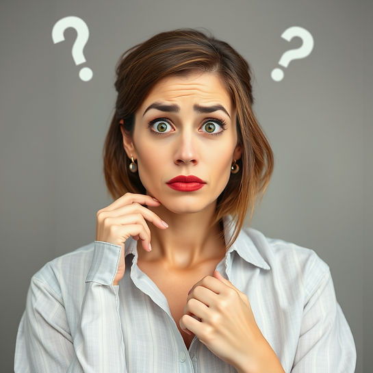 Confused woman