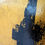 Thumbnail: Roaring tiger acrylic painting on gold and black abstract background, bold brushstrokes and intense wildlife energy.