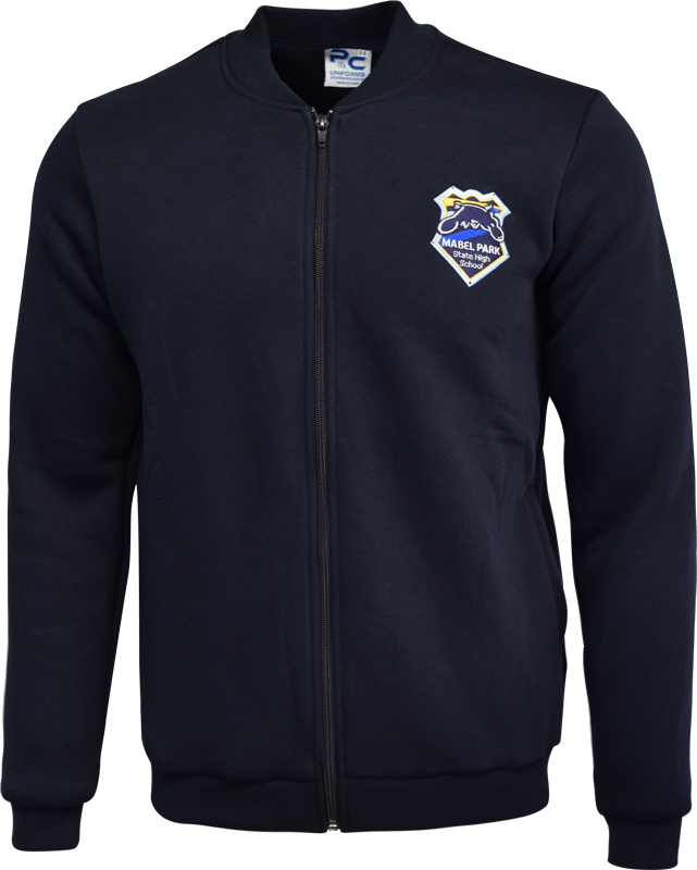 School Zip Fleece Jumper Front View