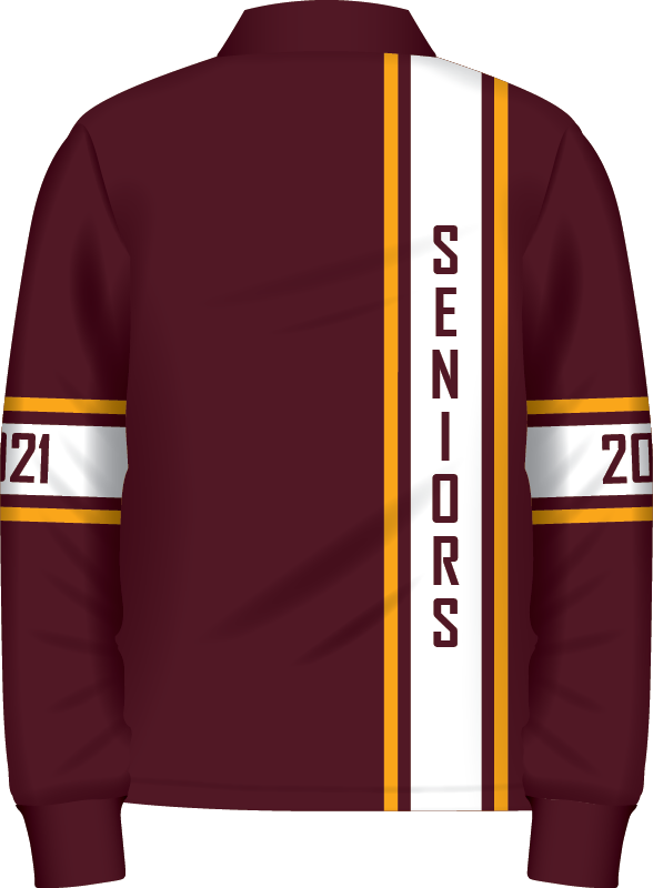 Old School Leavers Rugby Jersey Knit Jumper Back View