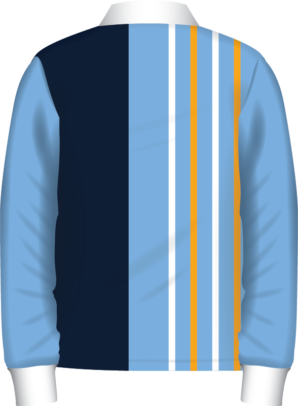 Thumbnail: Old School Rugby Jersey Knit Jumper Back View