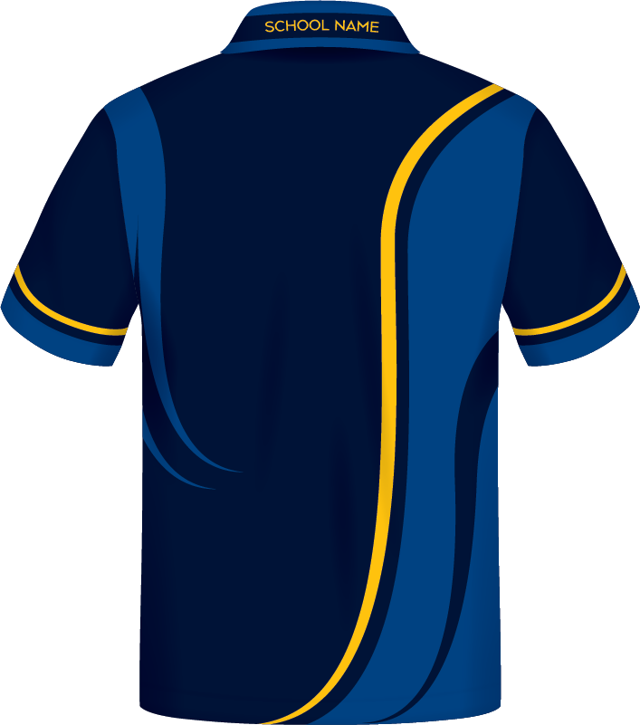 Thumbnail: Sublimated Staff Polo Back View