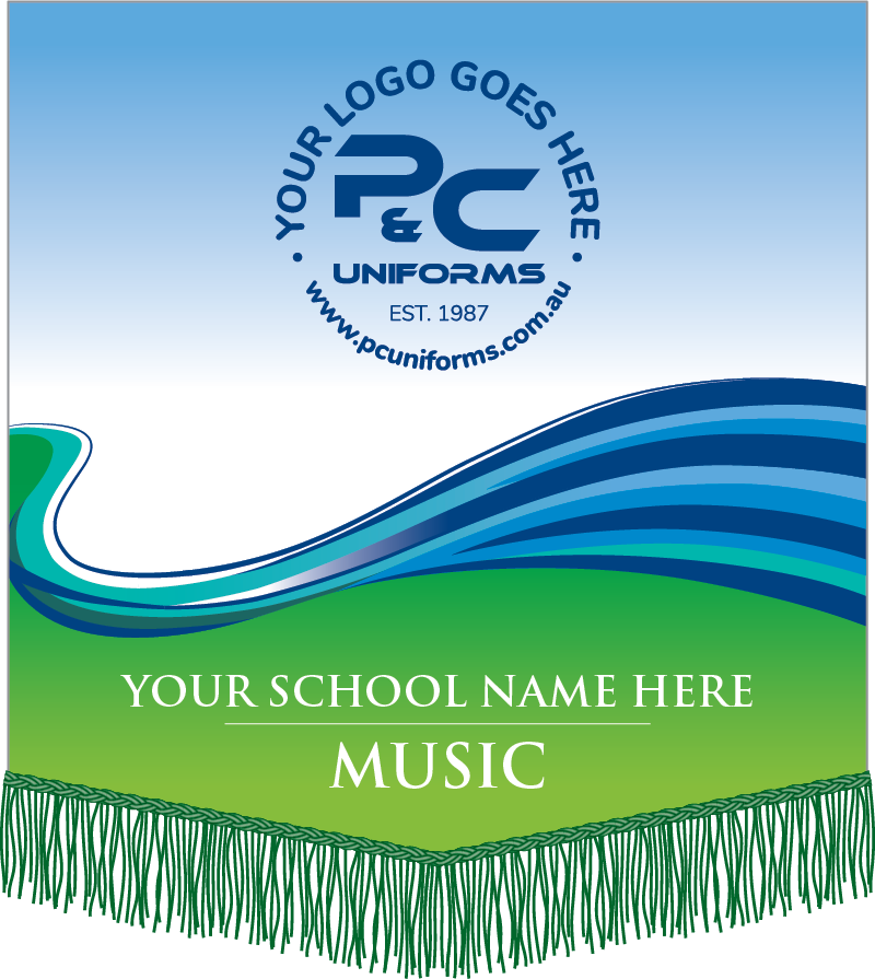BAN012 Sublimated Music Stand Banner pcuniforms