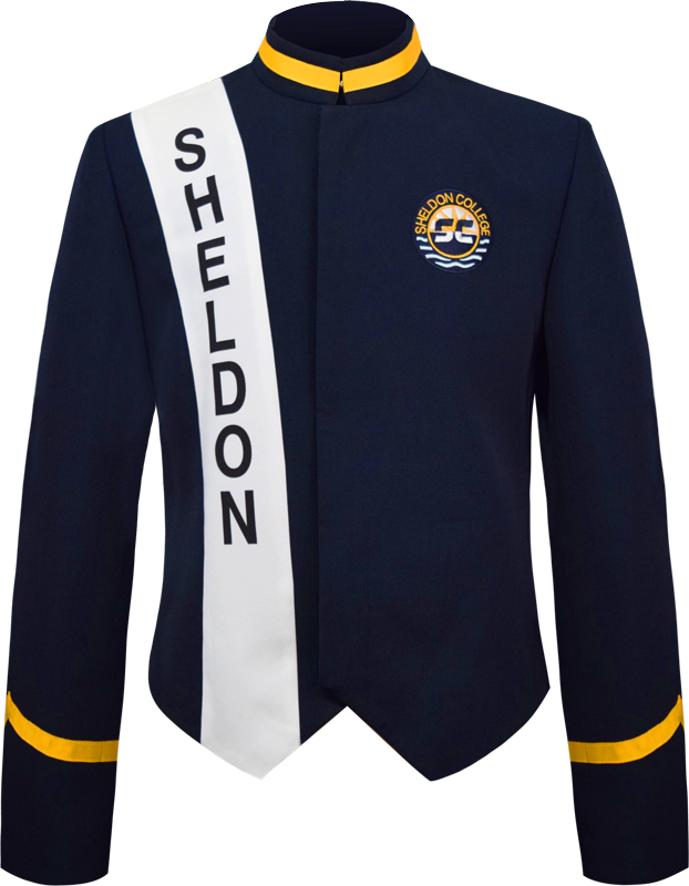 School Unisex Blazer Music Band Jacket Front View