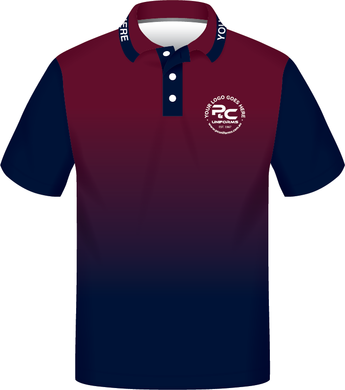 Thumbnail: Sublimated School Polo Front View