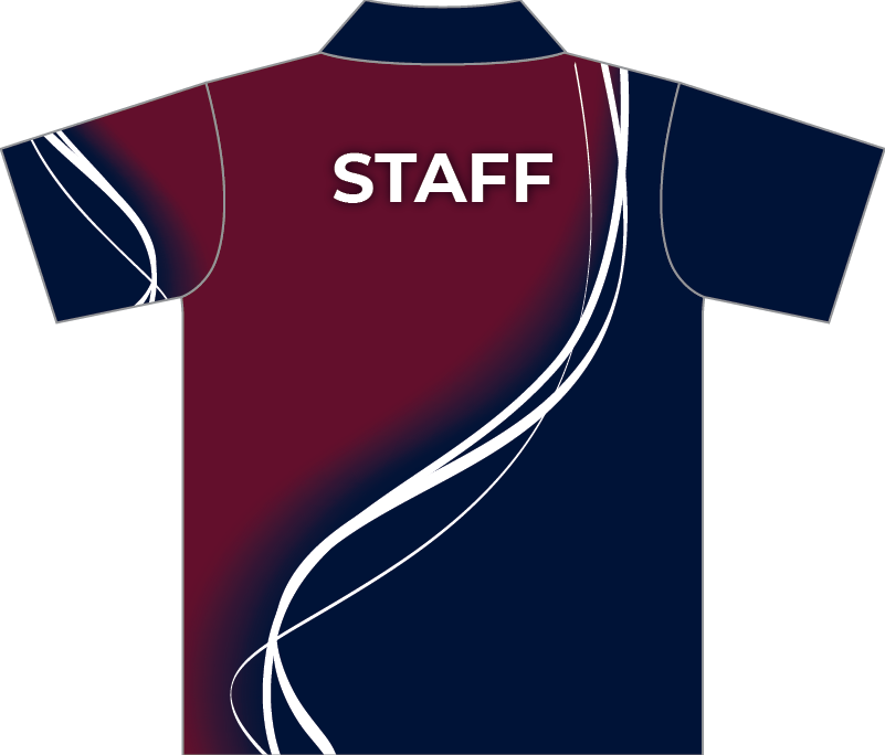 Thumbnail: Sublimated Staff Polo Back View