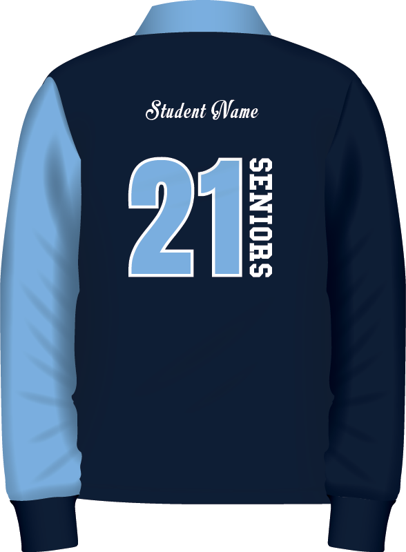 Old School Leavers Rugby Jersey Knit Jumper Back View