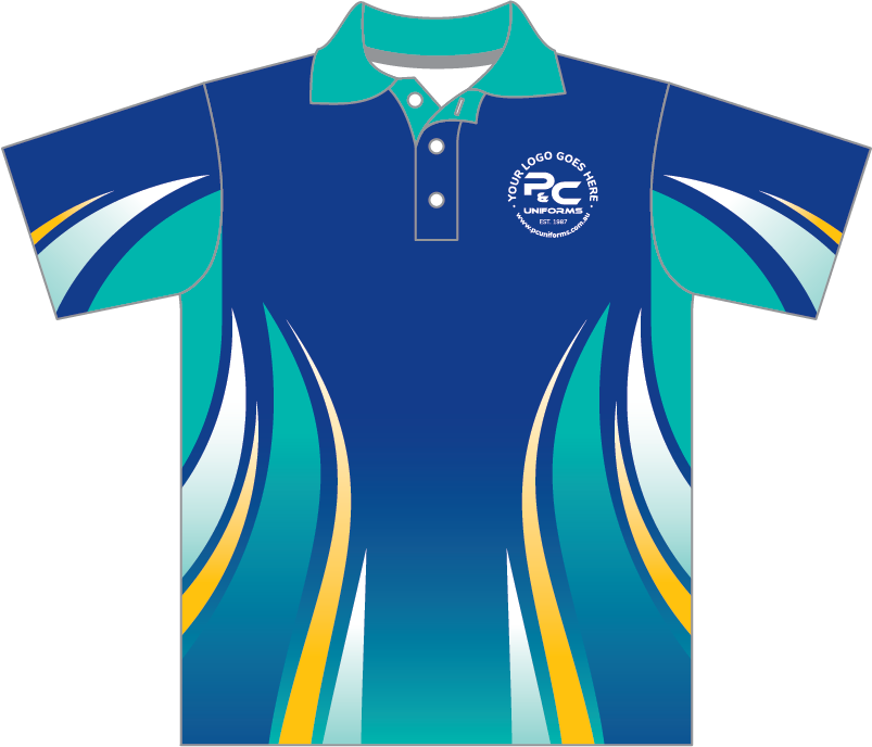 Thumbnail: Sublimated Senior School Leavers Graduation Polo Front View