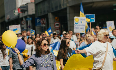 Am 24.08.2025 startet bereits zum siebten Mal ein großer Demonstrationszug zur Unterstützung der Ukraine in Saarbrücken. 