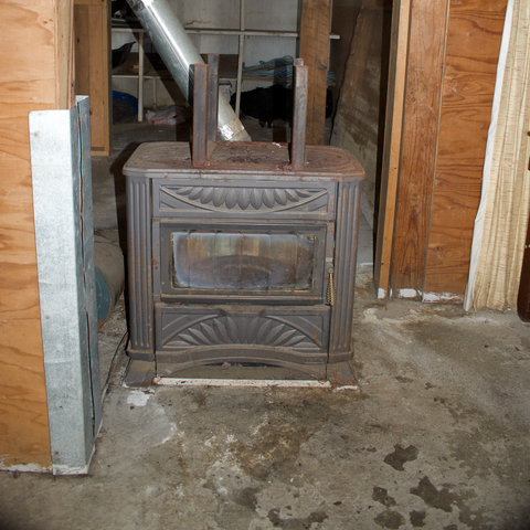 1st floor, basement oil stove runs 24/7 keeping the whole house at even temperature, Waterfront Homestead for sale, Kupreanof Island Alaska