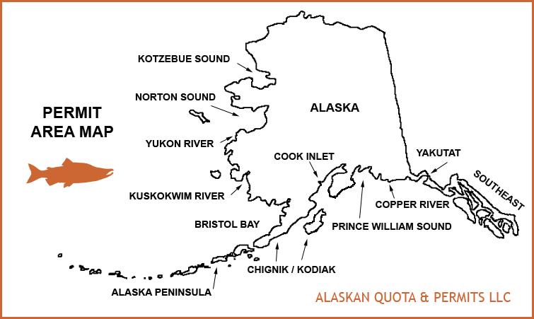 AKQP LLC Alaska Commercial Fishing Permit Area Map