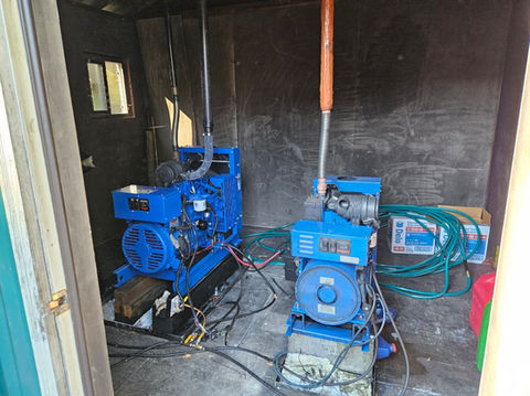 Two Generators inside shed: 8kW main generator & 5kW backup generator Waterfront Homestead for sale, Kupreanof Island Alaska
