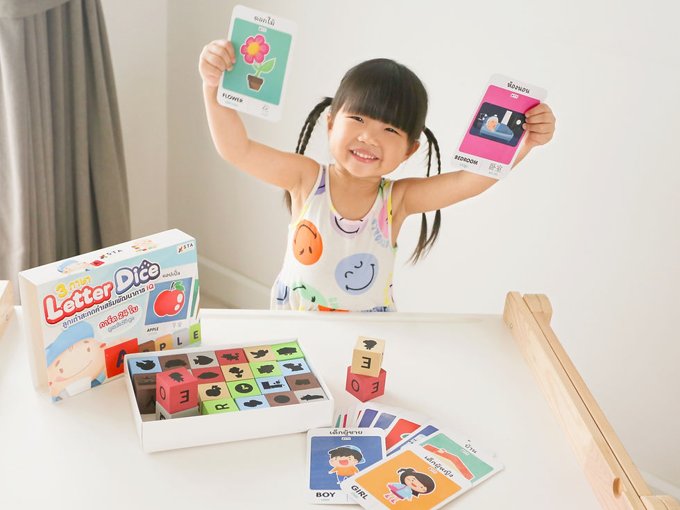 ภาพขนาดย่อ: สินค้าใหม่! Letter Dice ลูกเต๋าสะกดคำ ภาษาอังกฤษ เสริมพัฒนาการ