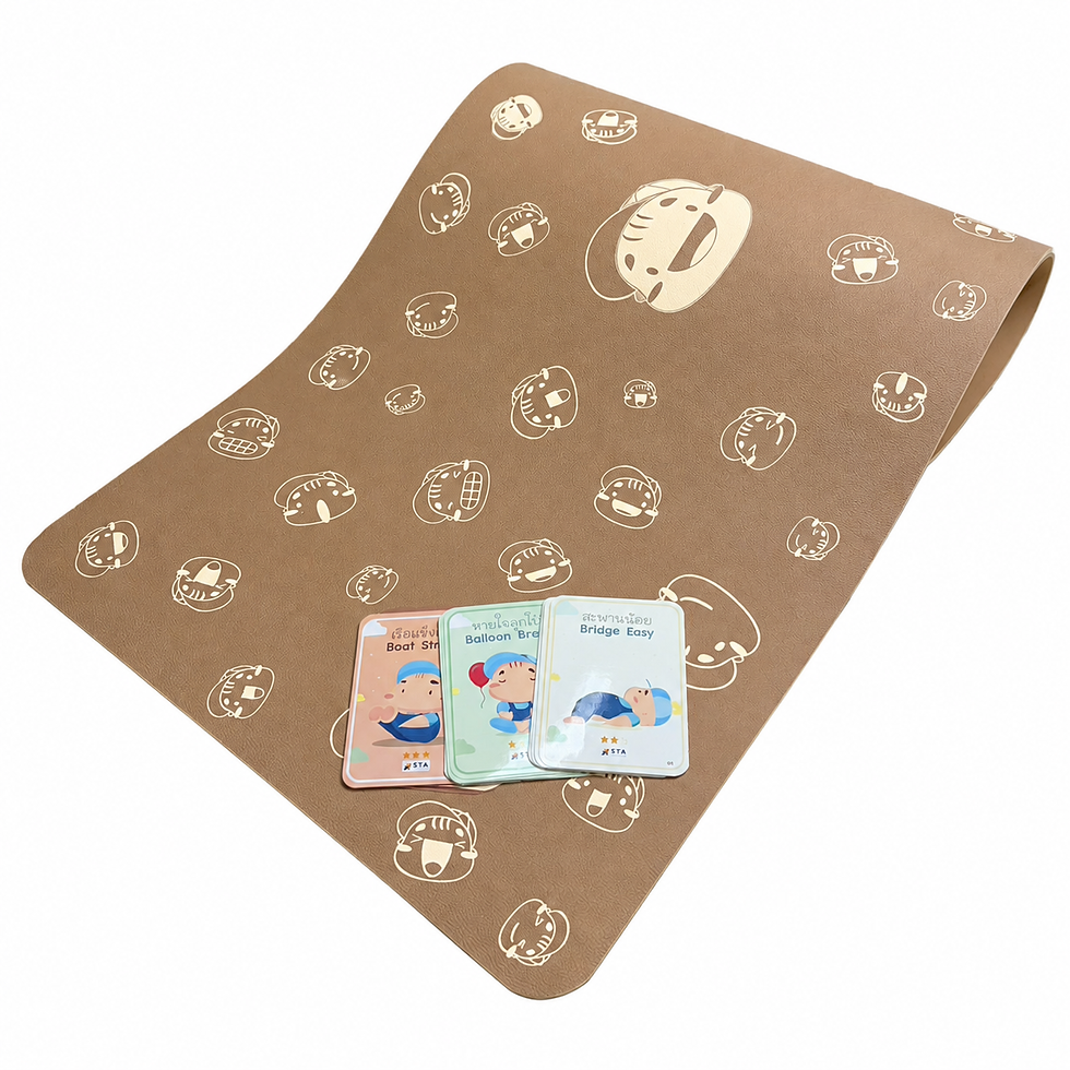 Thumbnail: เสื่อโยคะเด็ก Baby Yoga พร้อมการ์ดกิจกรรม 30 ใบ | เสริมพัฒนาการ ฝึกสมาธิ EF
