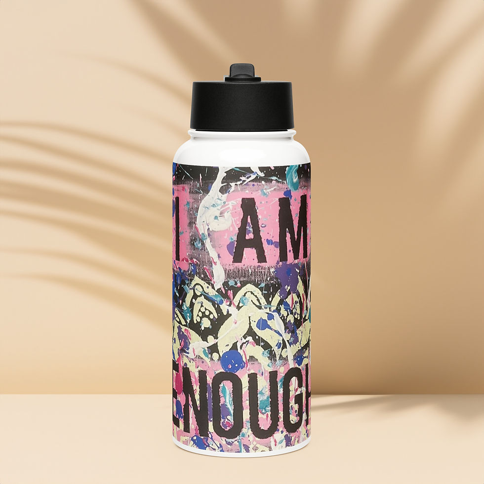 Thumbnail: Stainless steel water bottle with a straw lid