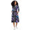 Thumbnail: All-over print long sleeve midi dress