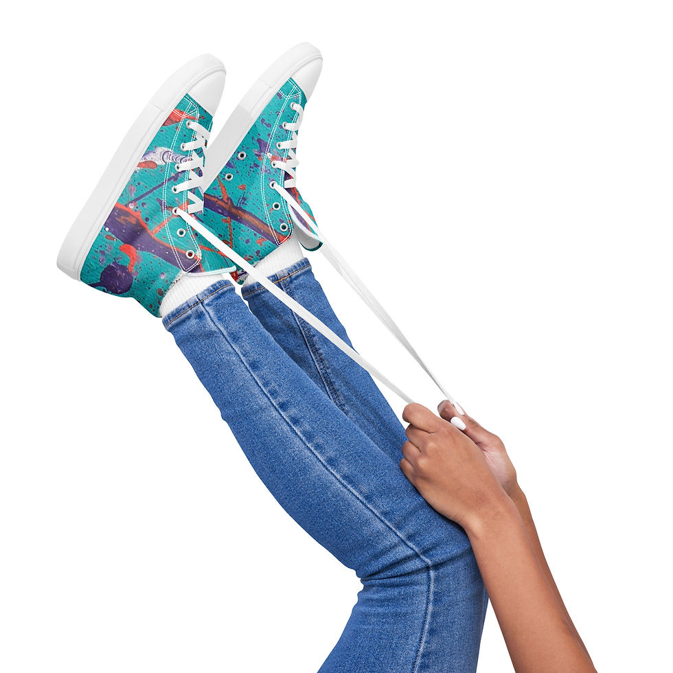 Thumbnail: Women’s high top canvas shoes