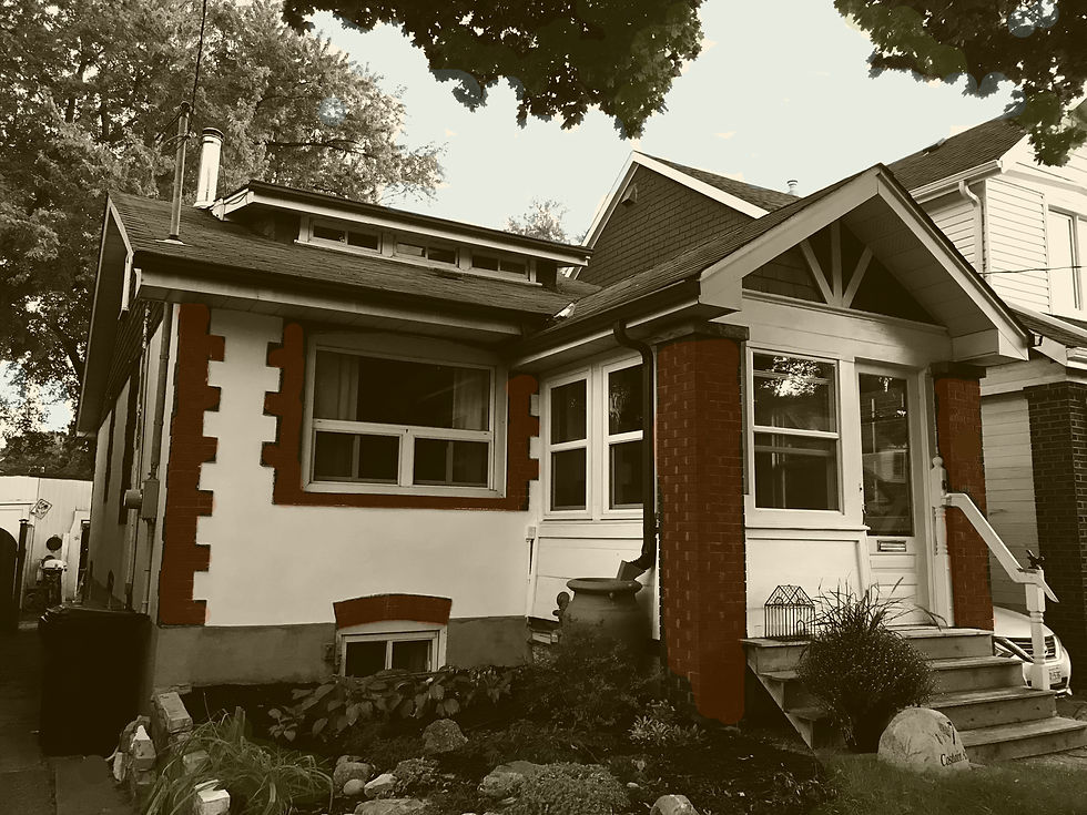 Mark Stuart Linton's painting studio in East York, Toronto.