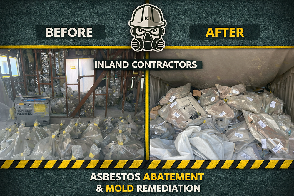 Before and After Disposal at Inland Contractors