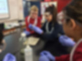 Students doing a science experiment