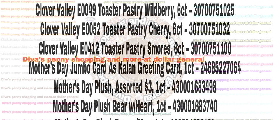 May 31,2022 dollar general penny list