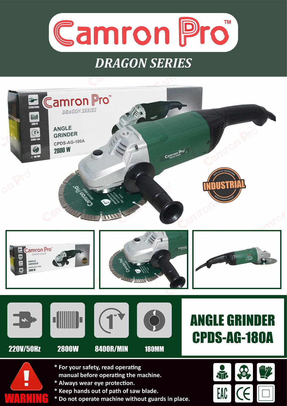 Thumbnail: CPDS- AG-180A Angle Grinder