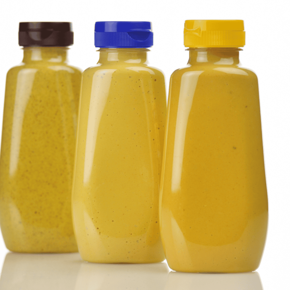 bottles of mustard