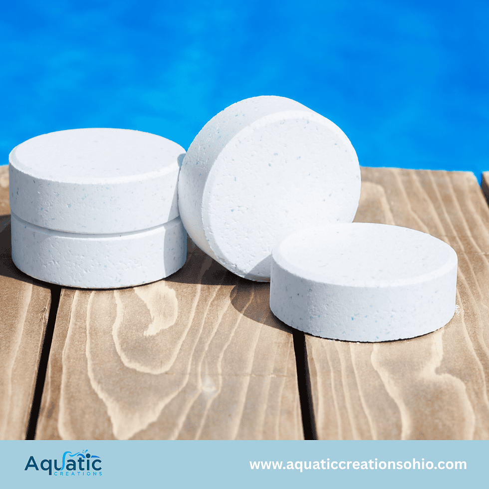 chlorine on wood near pool