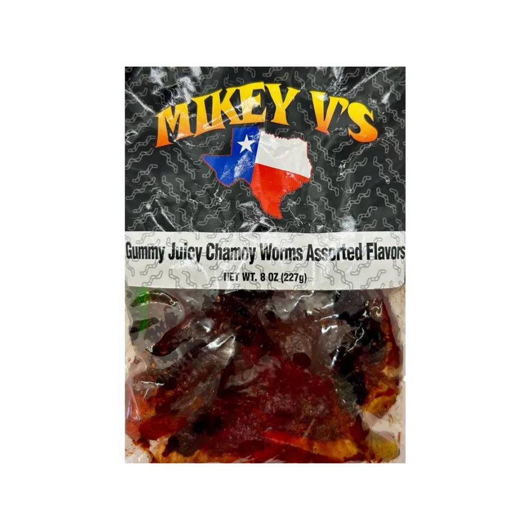 Gummy Juicy Chamoy Worms Assorted Flavors