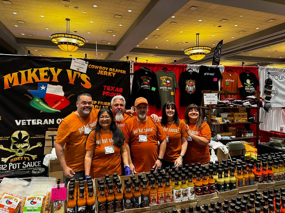 Mikey v and team at hot sauce festival