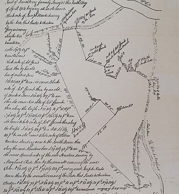 Dakeyne Survey of New Castle Common circa 1704