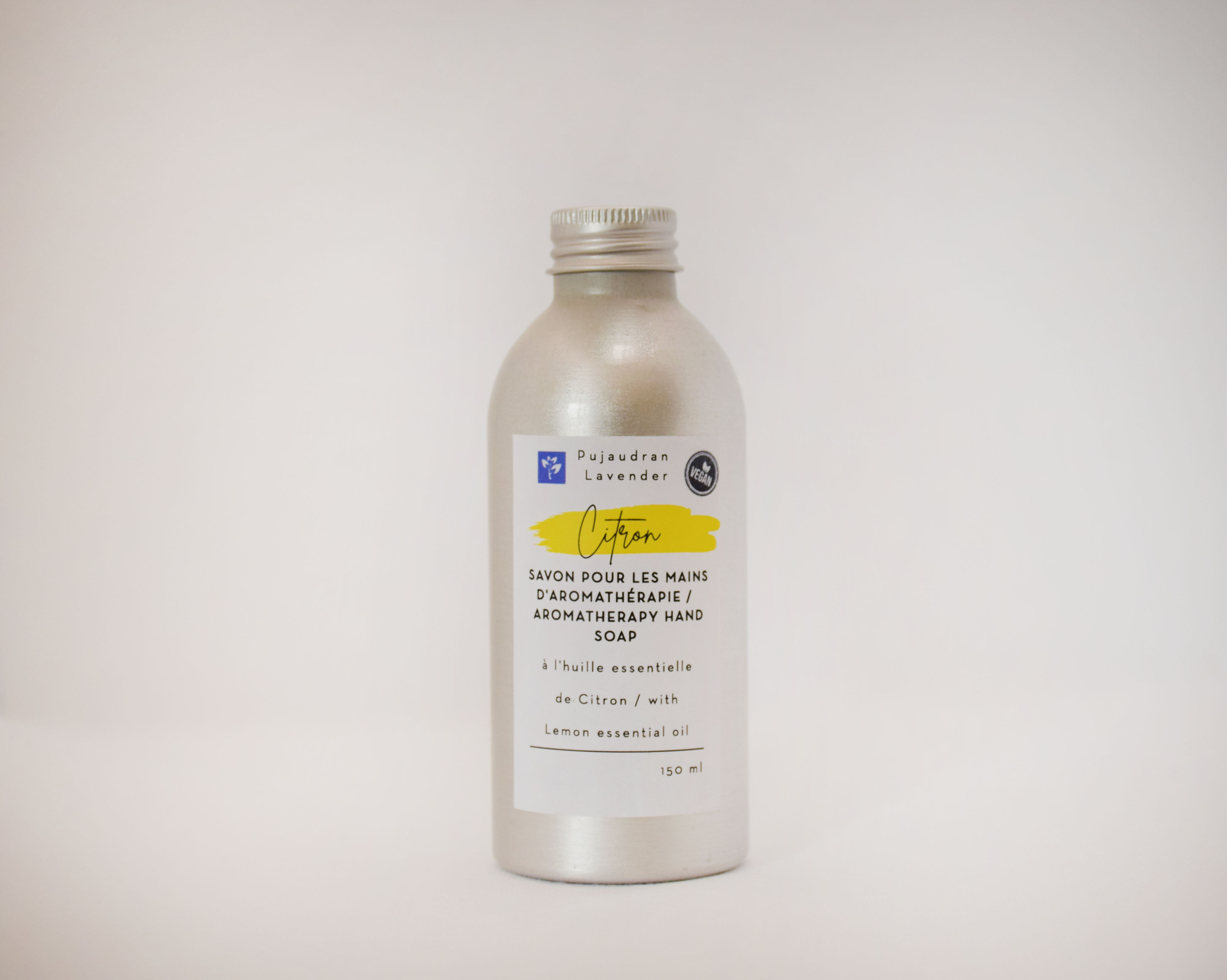 Lavage liquide pour les mains aromathérapie au citron 150 ml