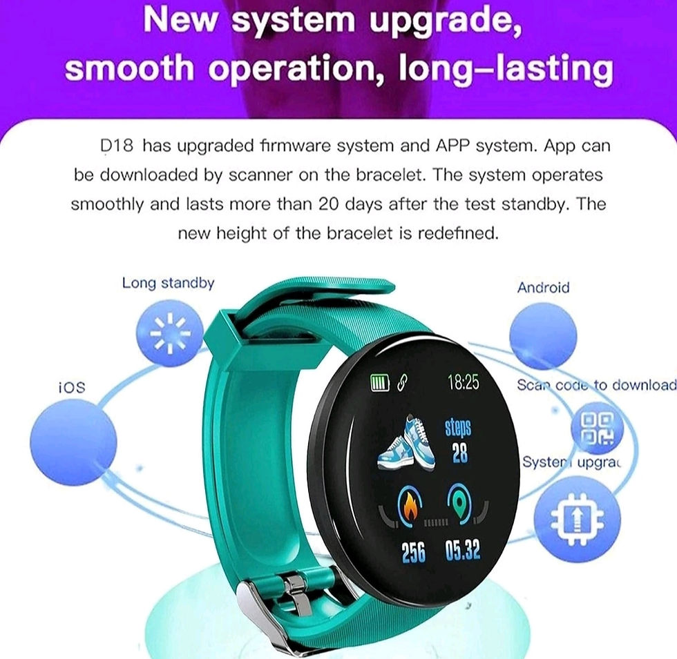 Miniature : Montre Connectée D18 – Sport & Santé au Quotidien