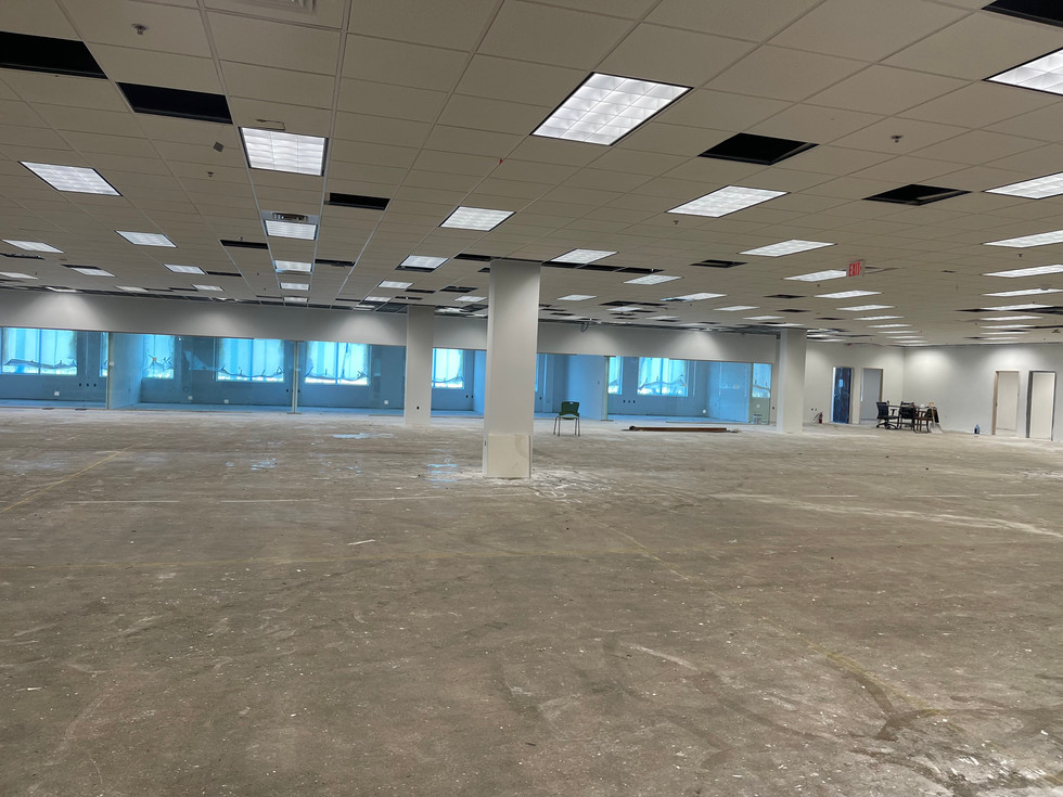 Bright and clean interior repaint for an industrial facility.