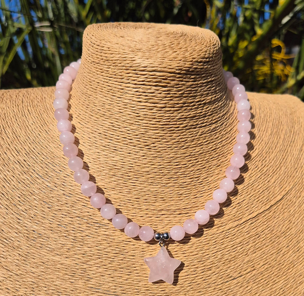 Thumbnail: Rose Quartz star Necklace 