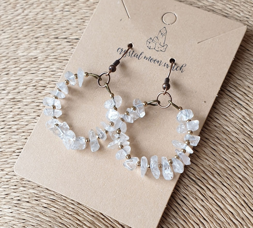 Thumbnail: Clear Quartz earings 