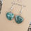 Thumbnail: Moss Agate heart earings 