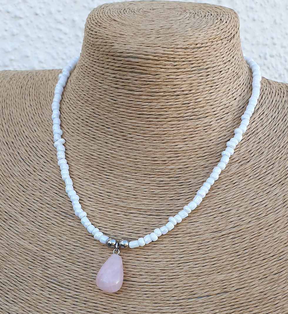 Thumbnail: Rose Quartz necklace 