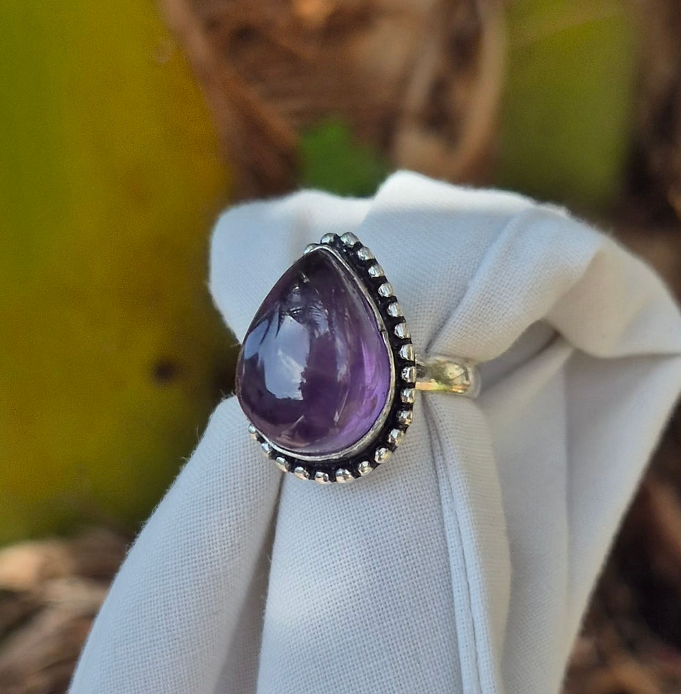 Thumbnail: Amethyst Ring Size R