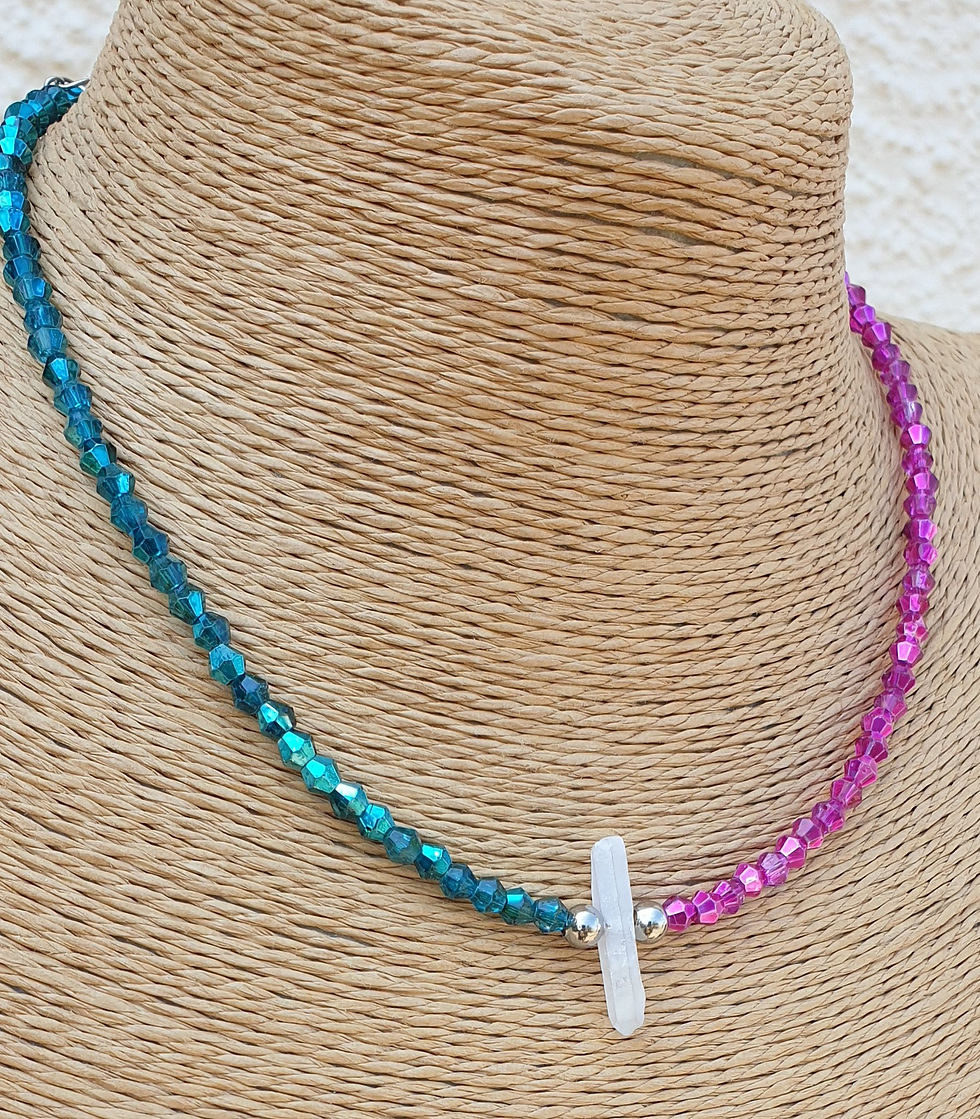 Thumbnail: Angel Aura Quartz necklace 