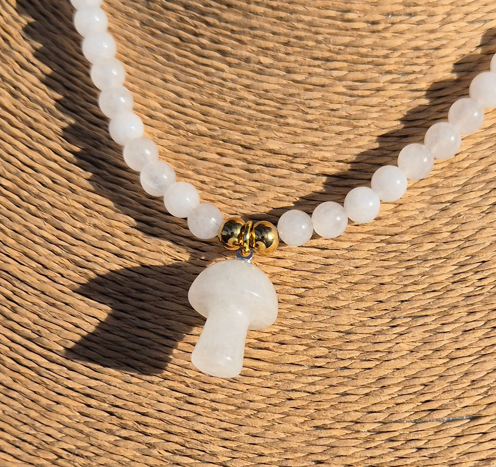 Thumbnail: Clear Quartz Mushroom Necklace 