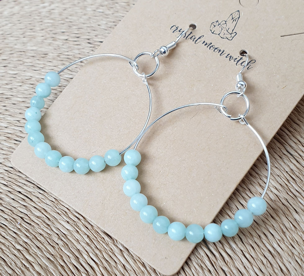 Thumbnail: Aqua Chalcedony earings 