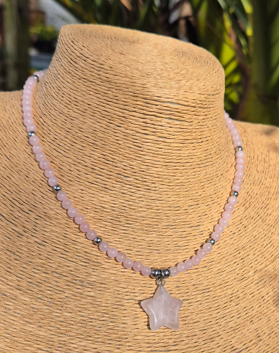 Thumbnail: Rose Quartz star Necklace 
