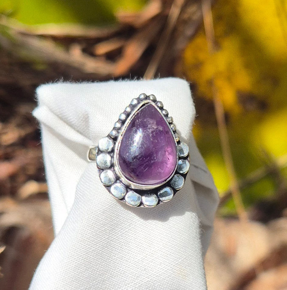 Thumbnail: Amethyst Ring Size P