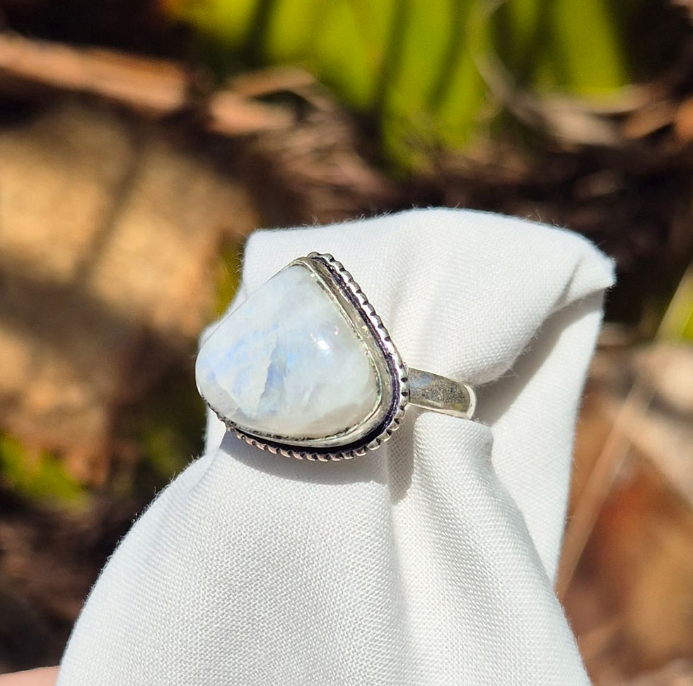 Thumbnail: Moonstone Ring Size R