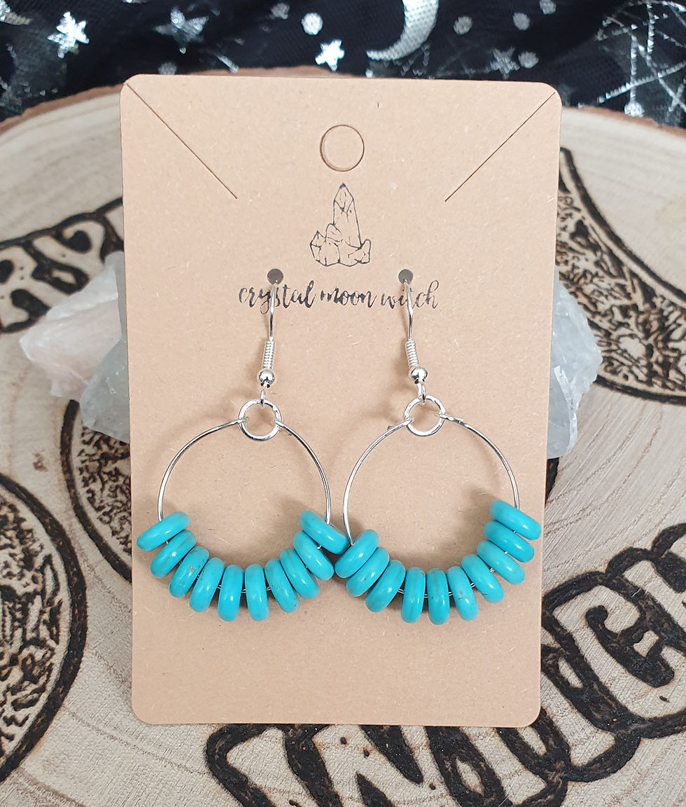 Thumbnail: Turquoise Howlite earings 
