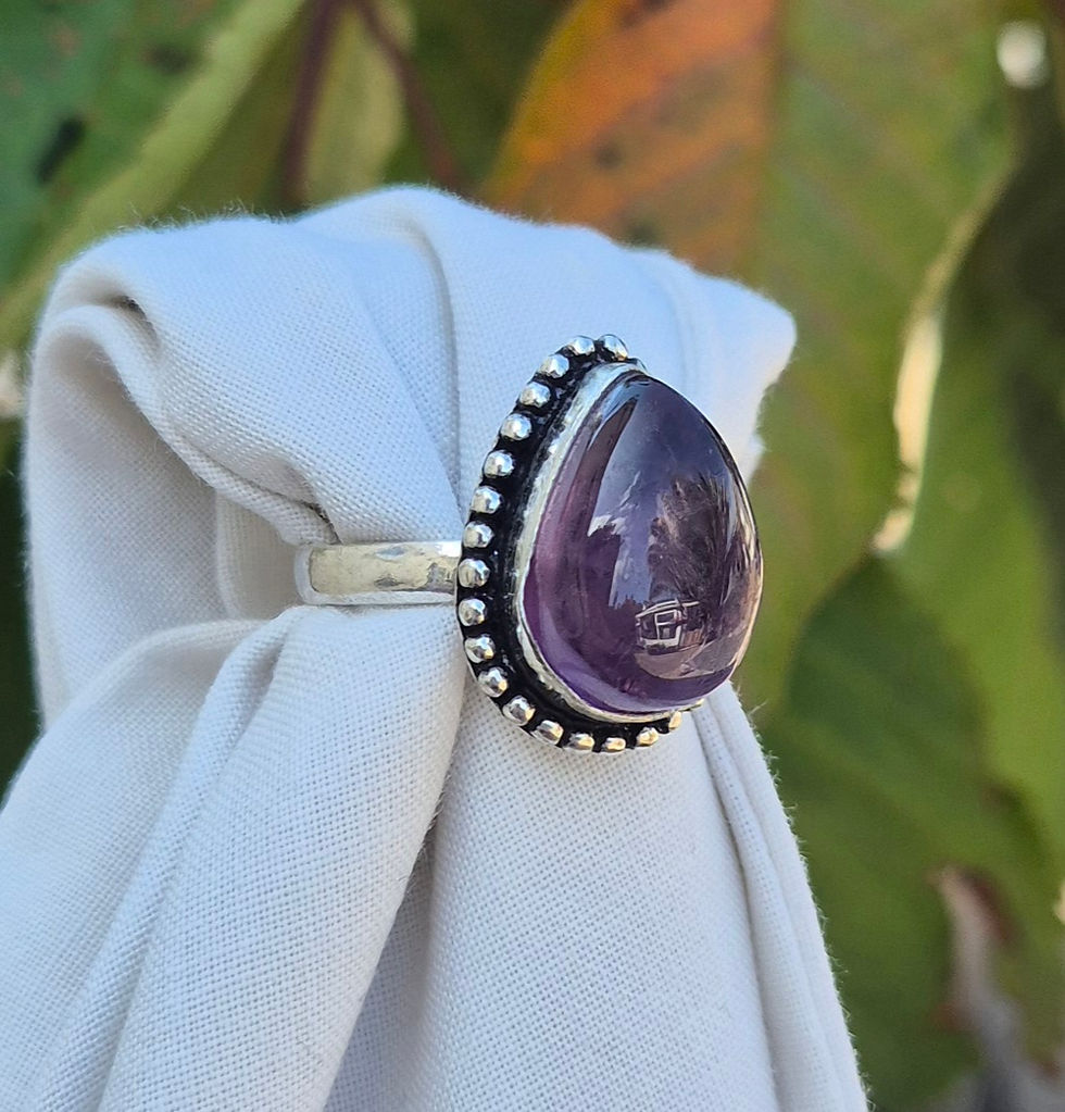 Thumbnail: Amethyst Ring Size R