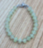 Thumbnail: Prehnite Bracelet ~ SILVER