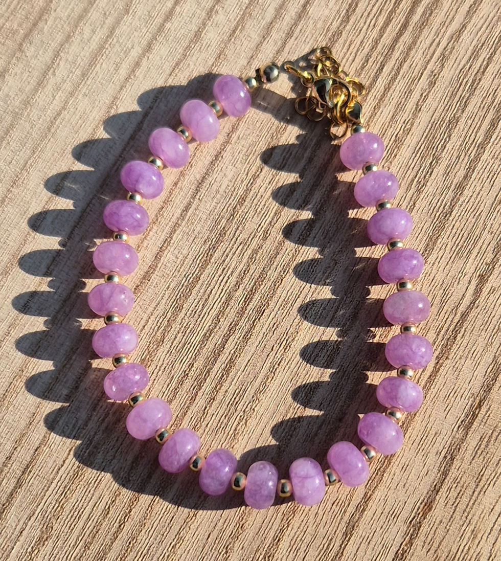 Thumbnail: Amethyst Bracelet ~ GOLD 